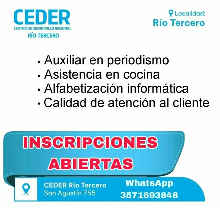 CEDER: TODAV&Iacute;A QUEDAN CUPOS PARA ALGUNOS CURSOS