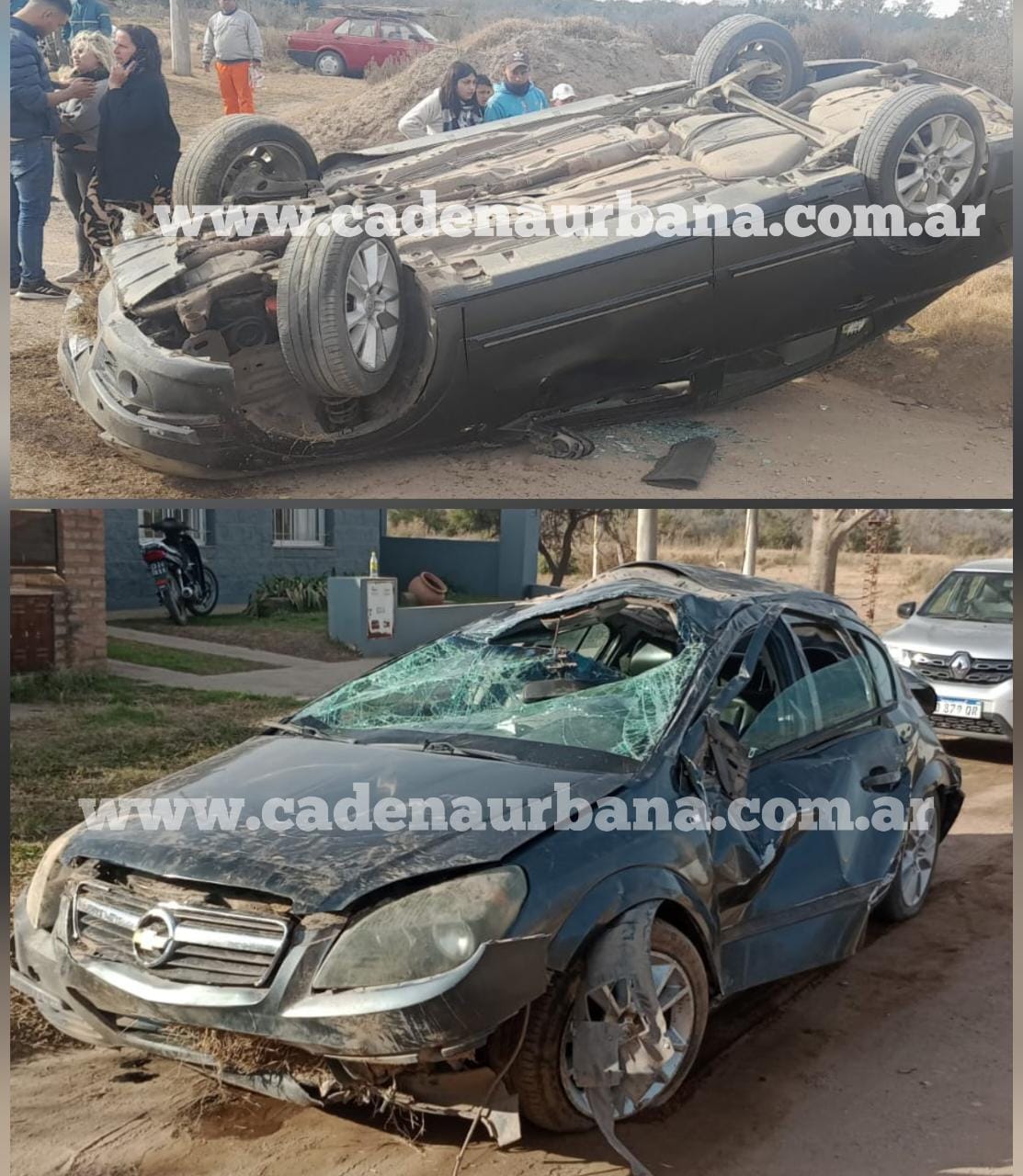 B&deg; CERINO: VUELCO DE VEH&Iacute;CULO CON 4 OCUPANTES