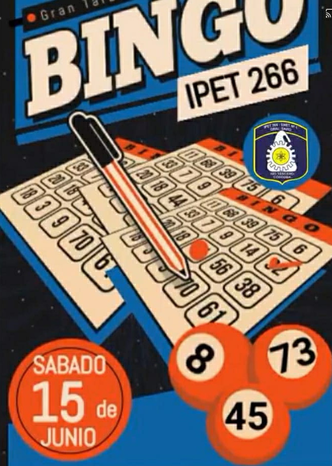 Gran Bingo en la IPET 266 para obtener recursos para el funcionamiento de la escuela
