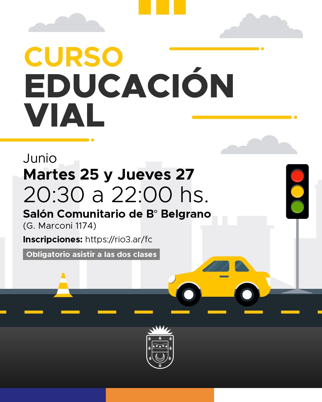 Martes y jueves se dictar&aacute; un nuevo curso de Educaci&oacute;n Vial 