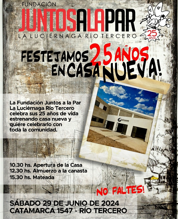 El próximo sábado la Fundación Juntos a la Par-La Luciérnaga inaugura su casa propia