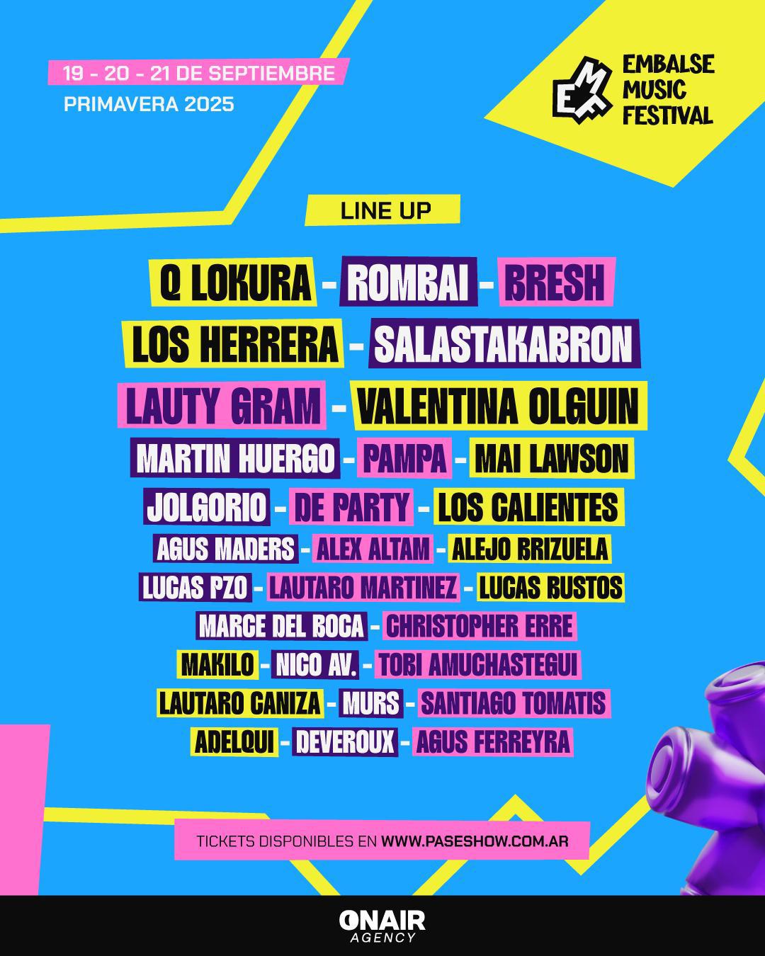 Embalse Music Festival 2025: la Fiesta de la Primavera más emblemática del país ya tiene fecha
