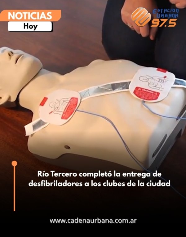 R&iacute;o Tercero complet&oacute; la entrega de desfibriladores a los clubes de la ciudad