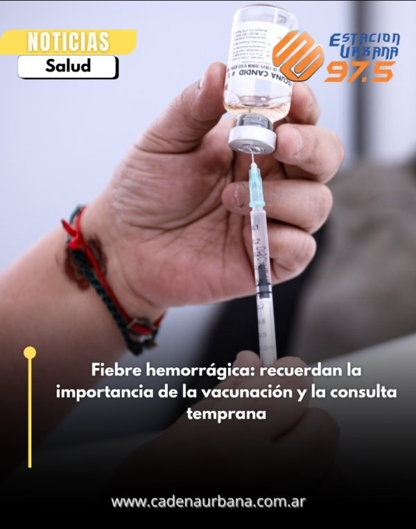 Fiebre hemorr&aacute;gica: recuerdan la importancia de la vacunaci&oacute;n y la consulta temprana