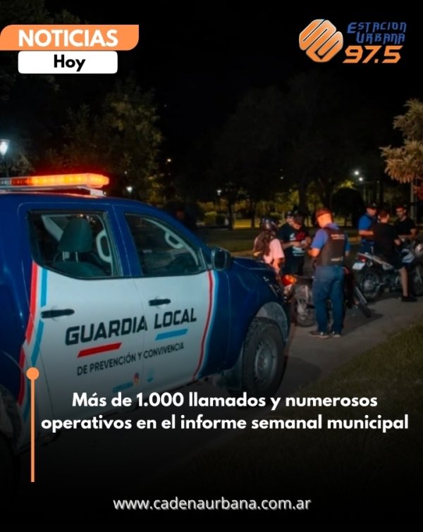La Municipalidad de R&iacute;o Tercero present&oacute; el balance operativo semanal con m&aacute;s de 1.000 llamados atendidos