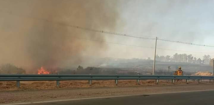 CONTIN&Uacute;A CORTADA LA AUTOV&Iacute;A R&Iacute;O TERCERO- ALMAFUERTE POR EL INCENDIO 