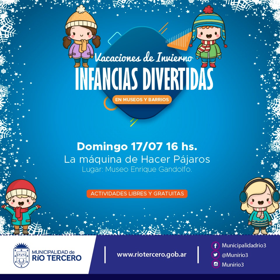 ACTIVIDADES PARA LAS VACACIONES DE INVIERNO PARA HOY DOMINGO 