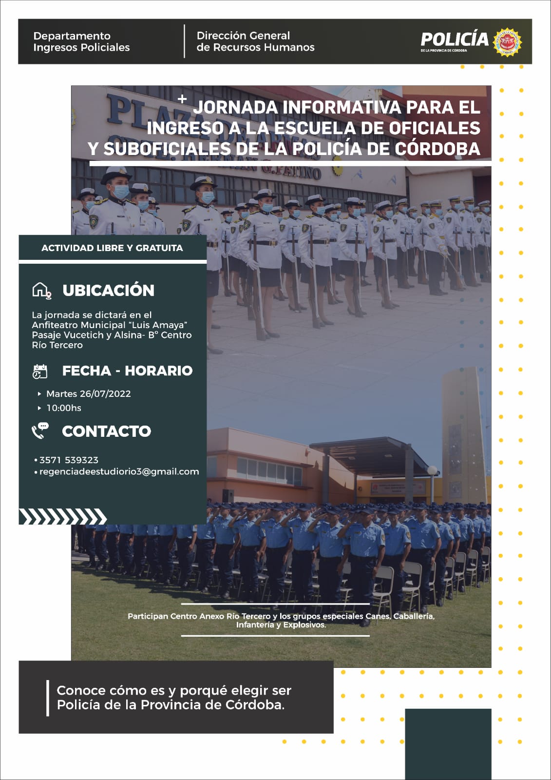 JORNADA INFORMATIVA DE LA POLIC&Iacute;A DE LA PROVINCIA