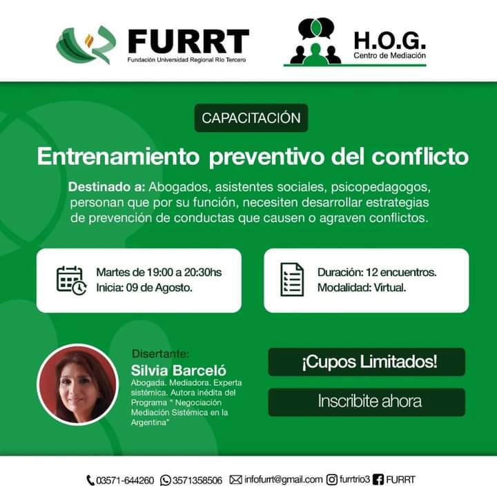 CAPACITACI&Oacute;N EN LA FURRT: ENTRENAMIENTO PREVENTIVO DEL CONFLICTO