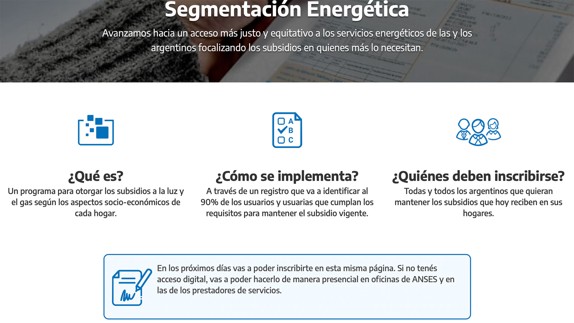 Hoy termina el plazo para solicitar subsidios y ma&ntilde;ana regir&aacute; el nuevo cuadro tarifario
