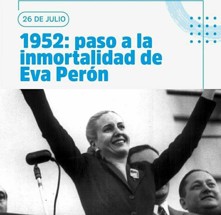 JUAN SALINAS RECORD&Oacute; LA FIGURA DE EVITA A 71 A&Ntilde;OS DE SU FALLECIMIENTO