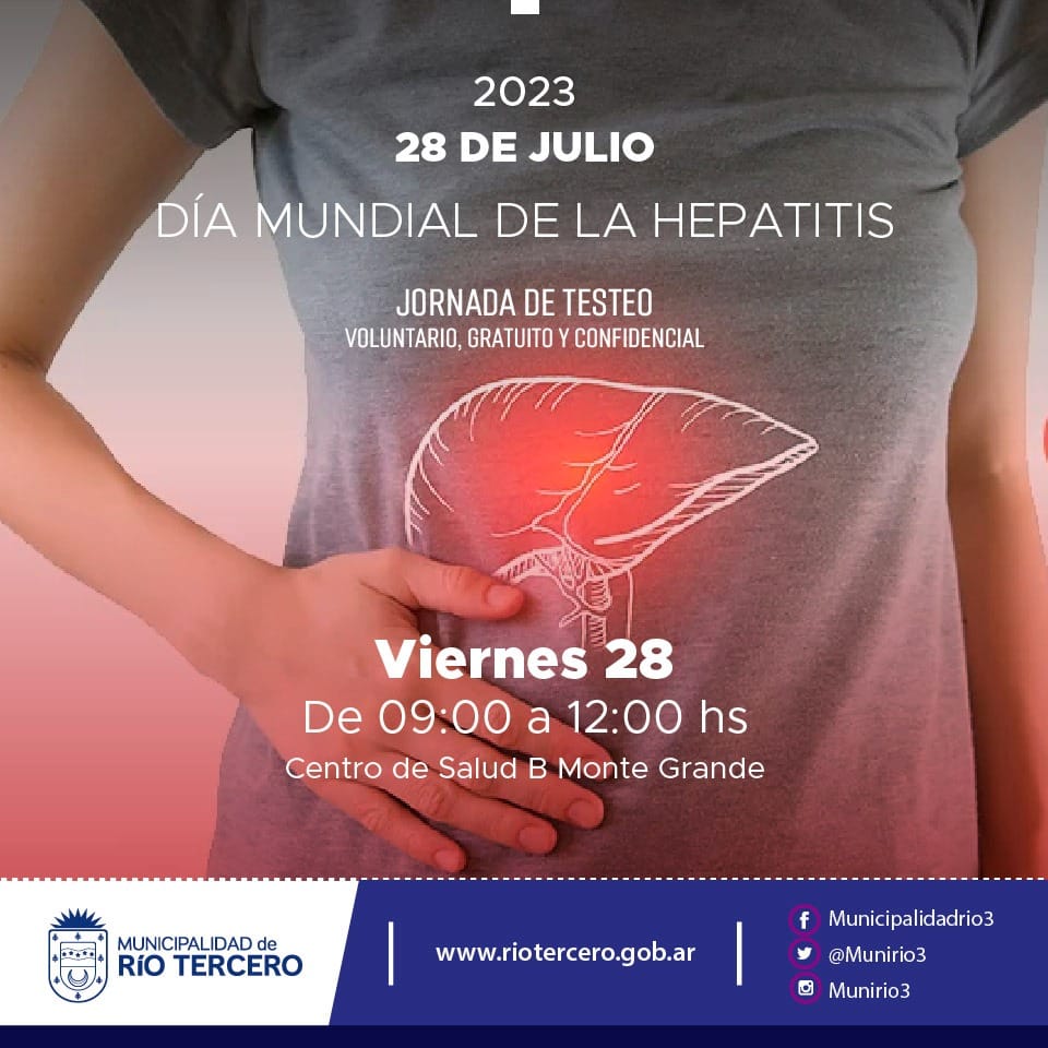 EL MUNICIPIO REALIZAR&Aacute; UNA JORNADA GRATUITA DE TESTEOS DE VIH, S&Iacute;FILIS Y HEPATITIS C