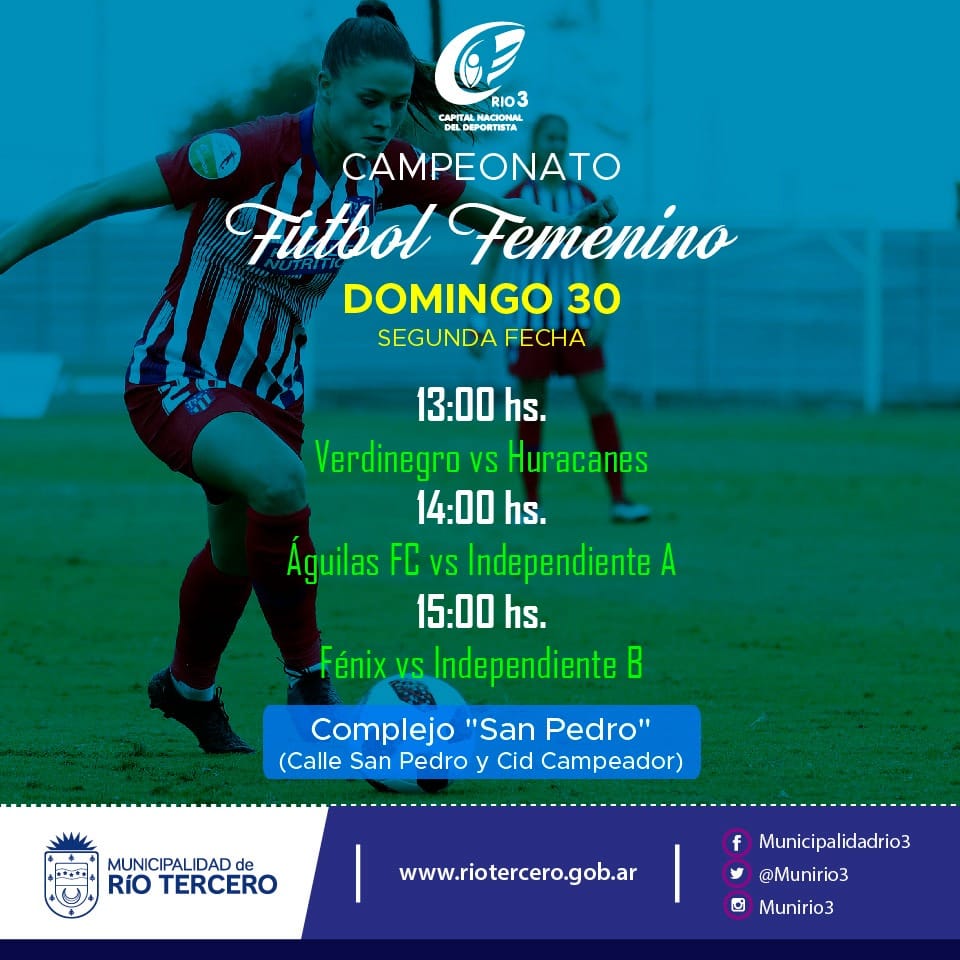 ESTE DOMINGO SE JUEGA LA SEGUNDA FECHA DEL TORNEO DE F&Uacute;TBOL FEMENINO