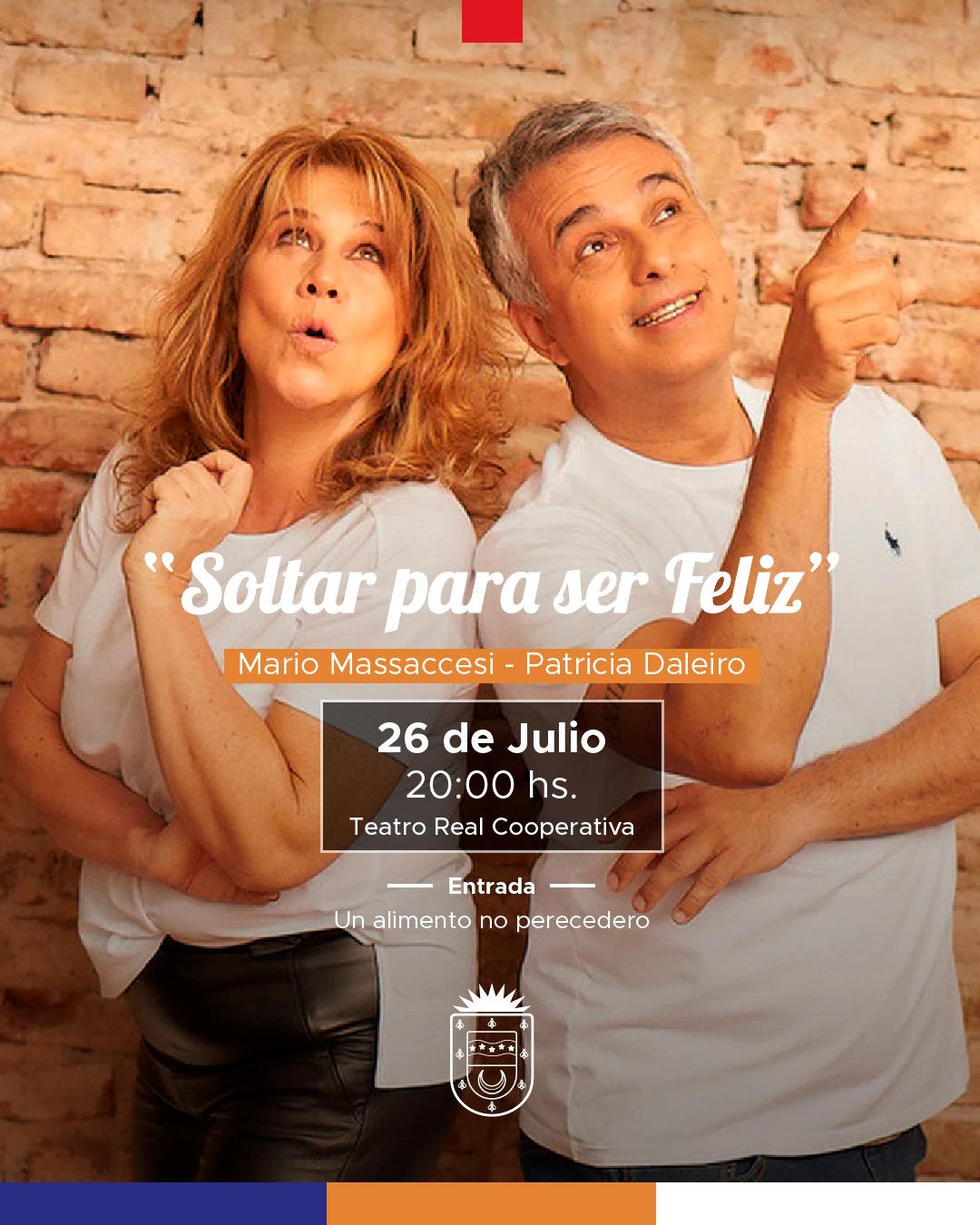 Mario Massaccesi y Patricia Daleiro llegan a Río Tercero con su obra *Soltar para ser feliz*