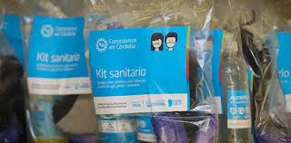 Celeste S&aacute;nchez (Directora de Pol&iacute;ticas Sociales)&ldquo;llegaron nuevamente los kits sanitizantes ahora nos estamos organizando para la segunda entrega"