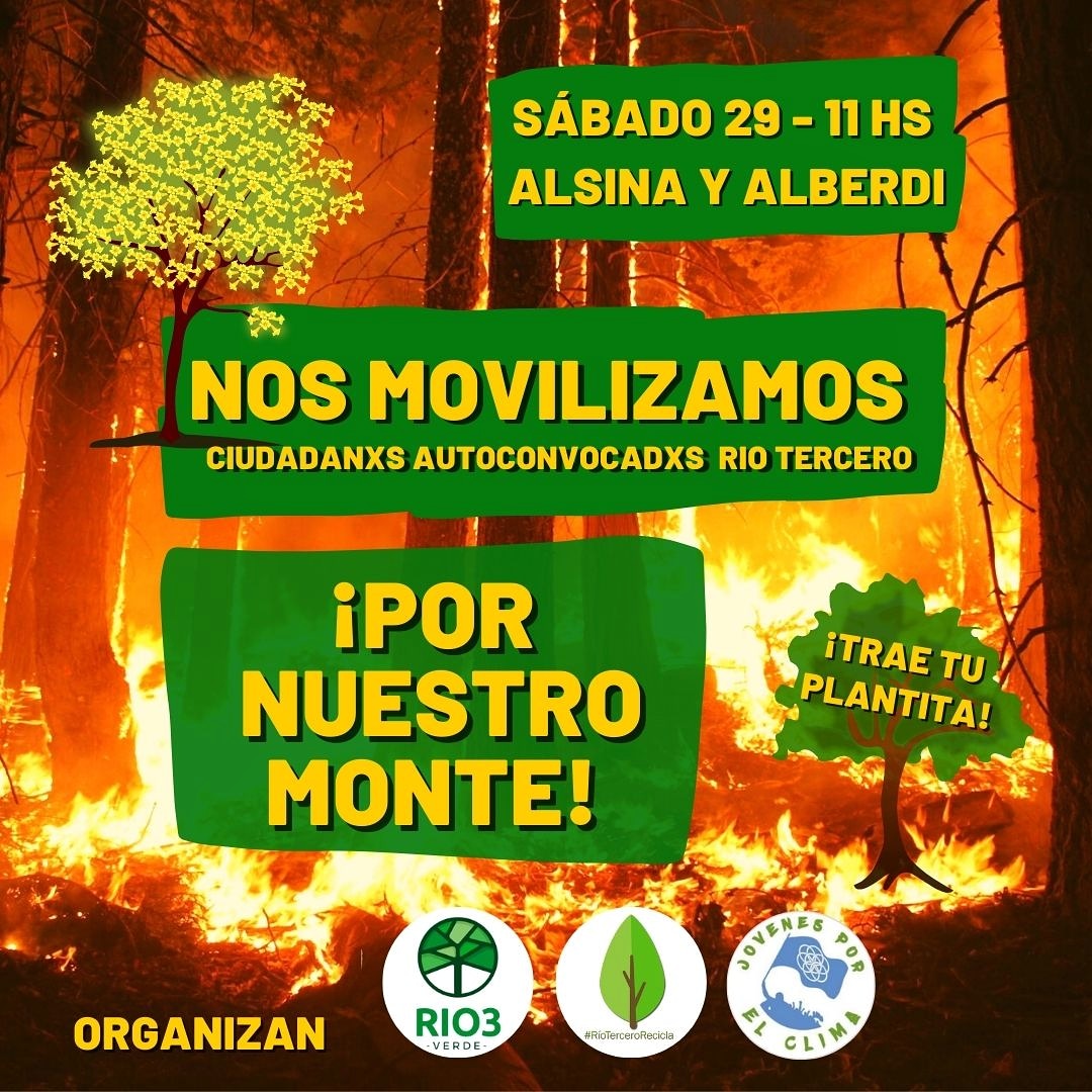 Ma&ntilde;ana s&aacute;bado 29 &ldquo;Intervenci&oacute;n en contra los incendios en distintos puntos de la Provincia
