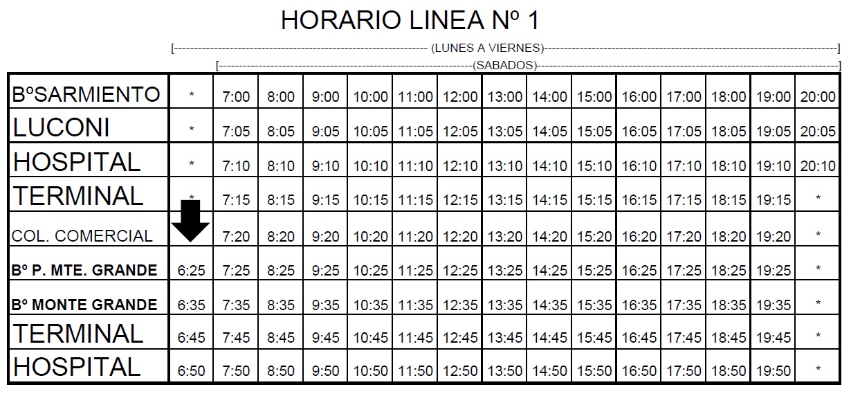 R&Iacute;O BUS: A PARTIR DEL LUNES 9 SE RESTABLECE LA L&Iacute;NEA 2 HORARIO COMPLETO 