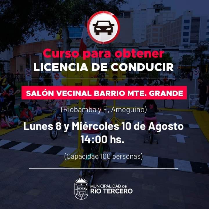 CURSOS PARA OBTENER LA LICENCIA DE CONDUCIR EN BARRIO MONTE GRANDE 