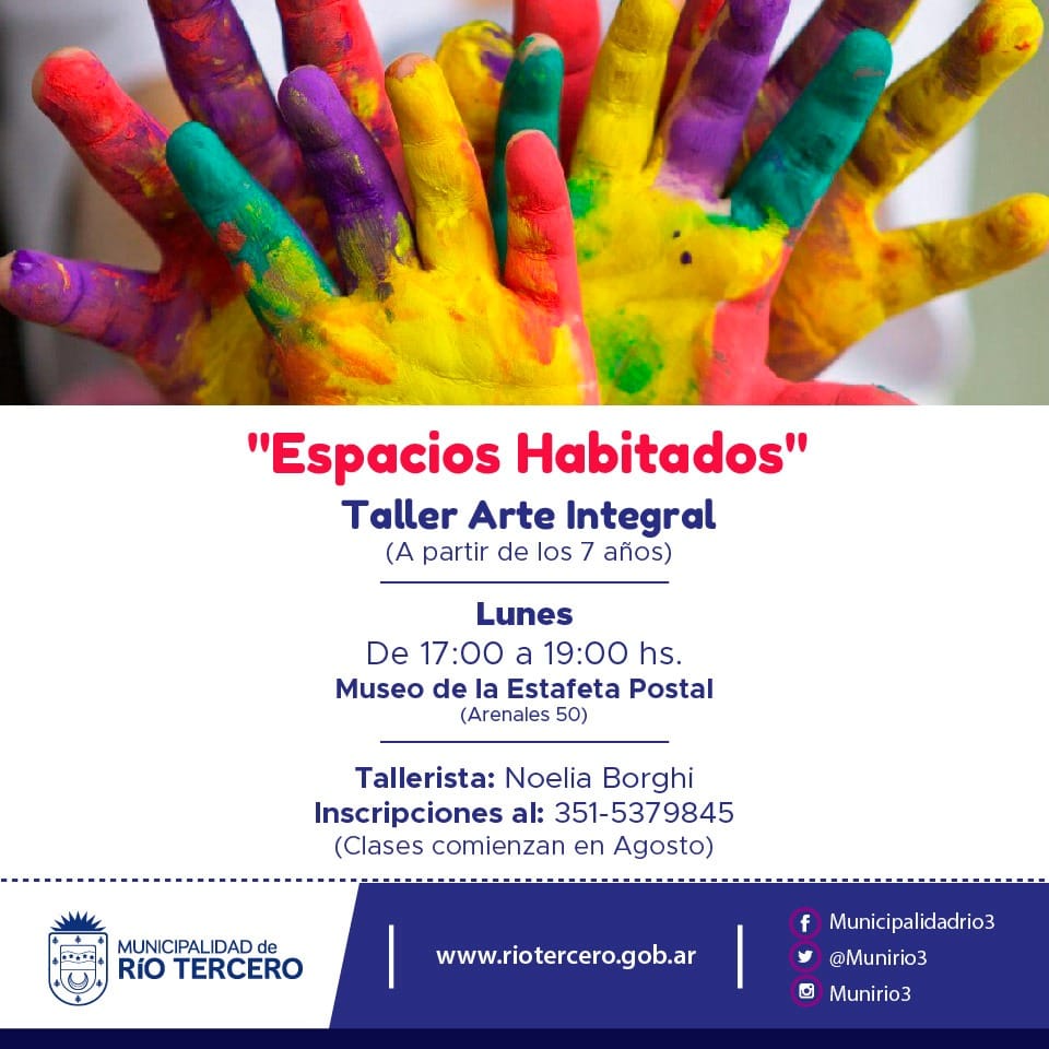 EL MUNICIPIO INVITA A PARTICIPAR DE NUEVAS PROPUESTAS ART&Iacute;STICAS
