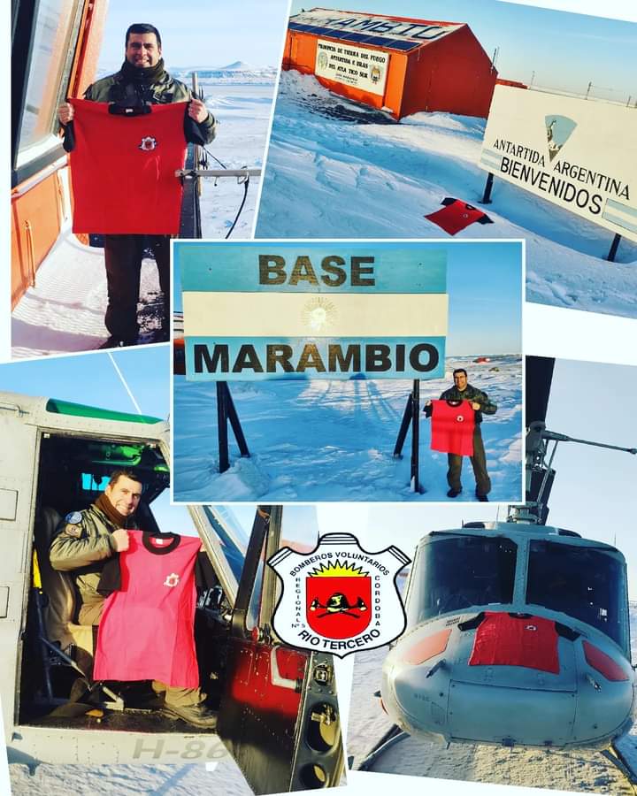 UNA REMERA DE NUESTROS BOMBEROS SE EXHIBE EN EL MUSEO DE LA BASE ANT&Aacute;RTICA