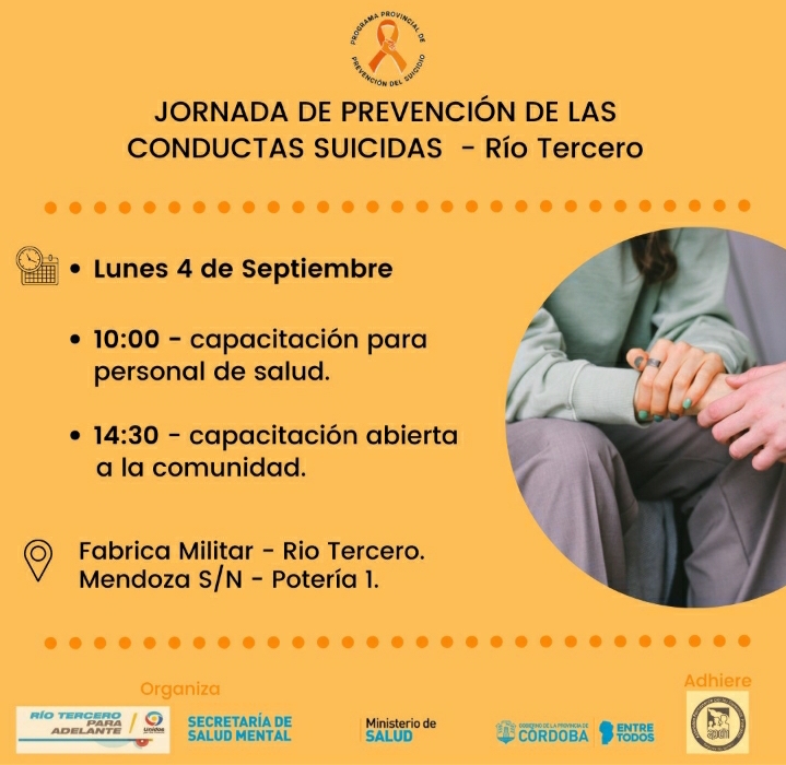 EL PR&Oacute;XIMO LUNES HABR&Aacute; UNA JORNADA DE PREVENCI&Oacute;N DE LAS CONDUCTAS SUICIDAS