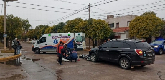 Parte policial: Accidente de tránsito entre un automóvil y una motocicleta 