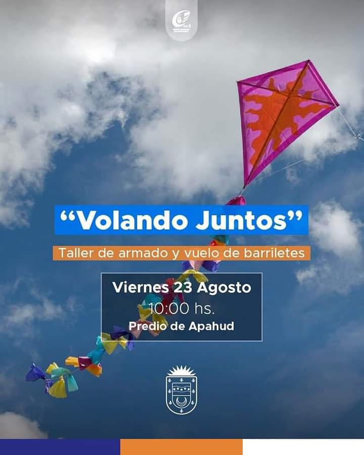 Gran barrileteada en Apahud para celebrar el Día de las Infancias