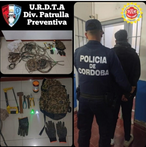 Parte policial: Individuo fue detenido por robo de cable