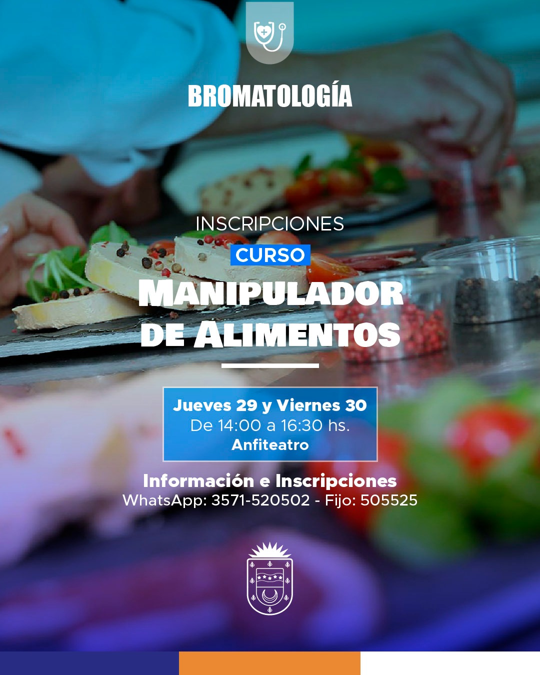 Este jueves y viernes se realizará un nuevo curso del carnet de manipulación de alimentos 