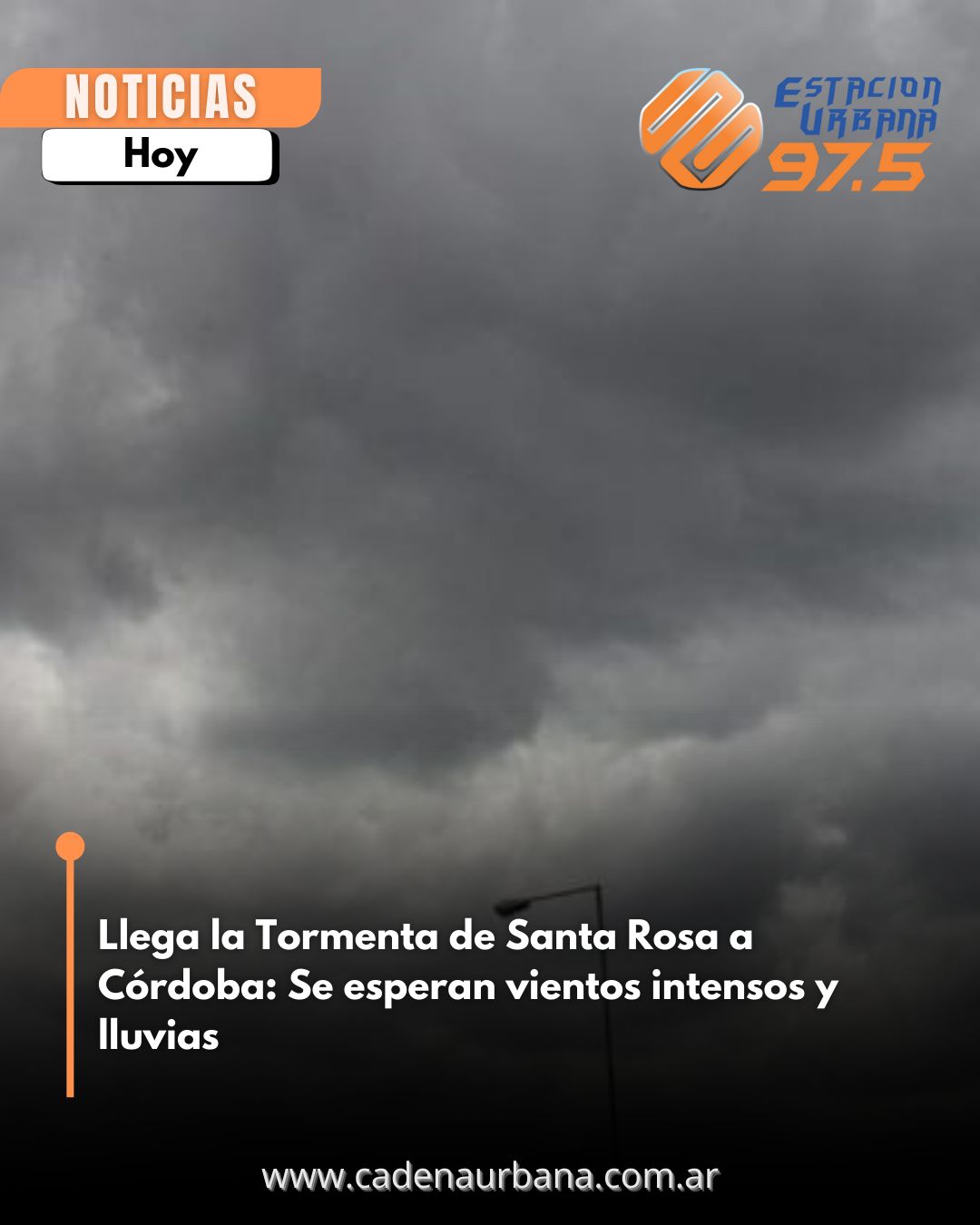 Llega la Tormenta de Santa Rosa a Córdoba: Se esperan vientos intensos y lluvias