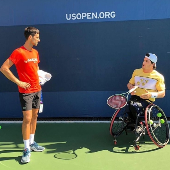 Djokovic elogi&oacute; a tenista adaptado cordob&eacute;s Gustavo Lobito Fern&aacute;ndez