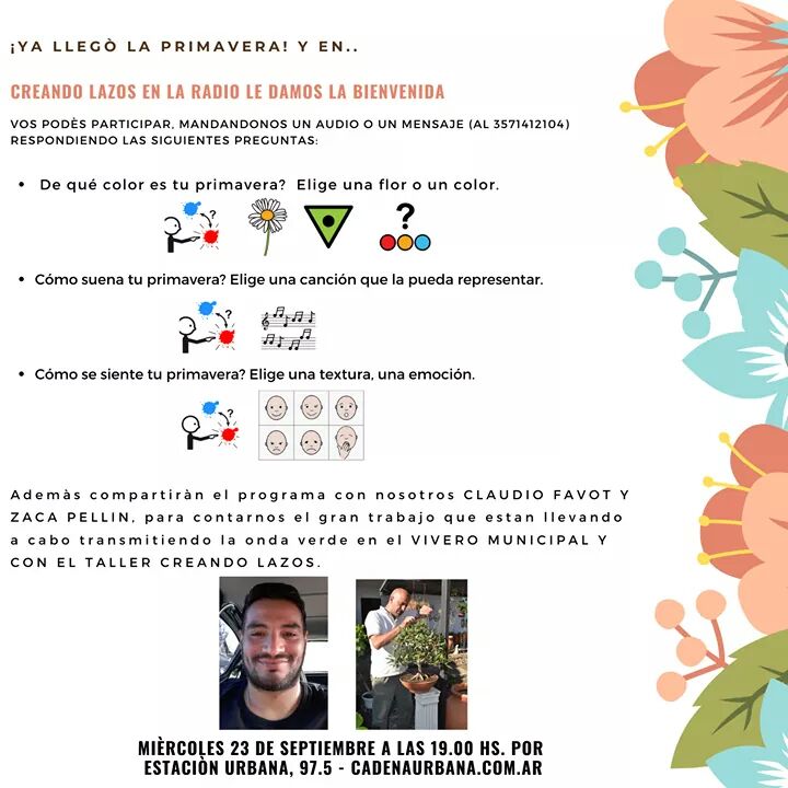 CREANDO LAZOS PROGRAMA MI&Eacute;RCOLES 23 DE SEPTIEMBRE