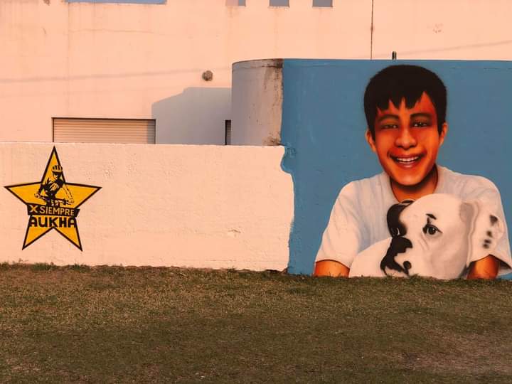 Laura Quiroga (Mam&aacute; de Aukha Bustos): "Ma&ntilde;ana Aukha cumplir&iacute;a 14 a&ntilde;os, la idea es recordarlo tal cual era con este maravilloso mural"