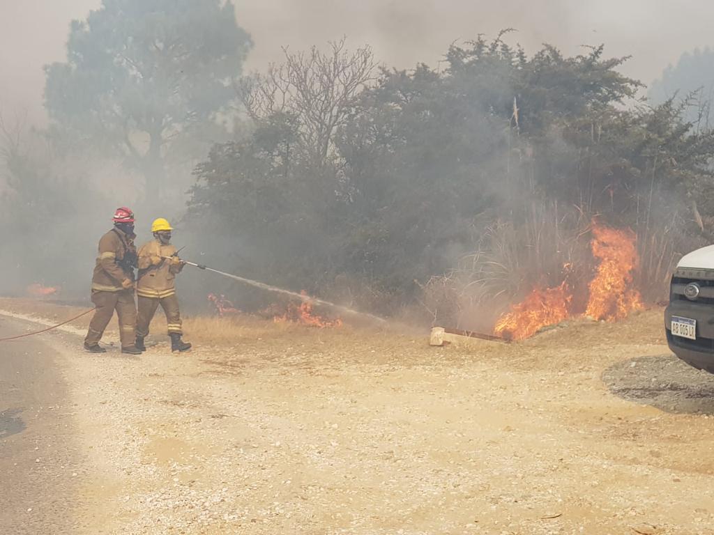 Un nuevo incendio en cercan&iacute;as de Alta Gracia