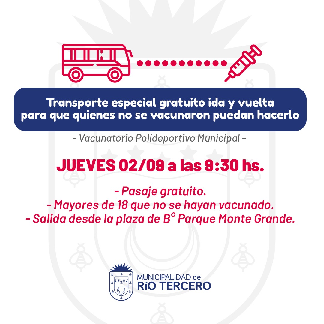 MA&Ntilde;ANA EL MUNICIPIO LLEVAR&Aacute; A PERSONAS DE MONTEGRANDE QUE NO SE VACUNARON 