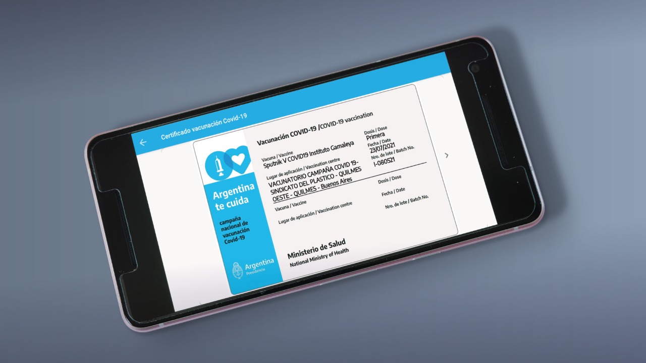 LA CREDENCIAL DE VACUNACI&Oacute;N DIGITAL DE MI ARGENTINA SER&Aacute; LA ACREDITACI&Oacute;N INTERNACIONAL DE LA VACUNACI&Oacute;N CONTRA EL COVID-19