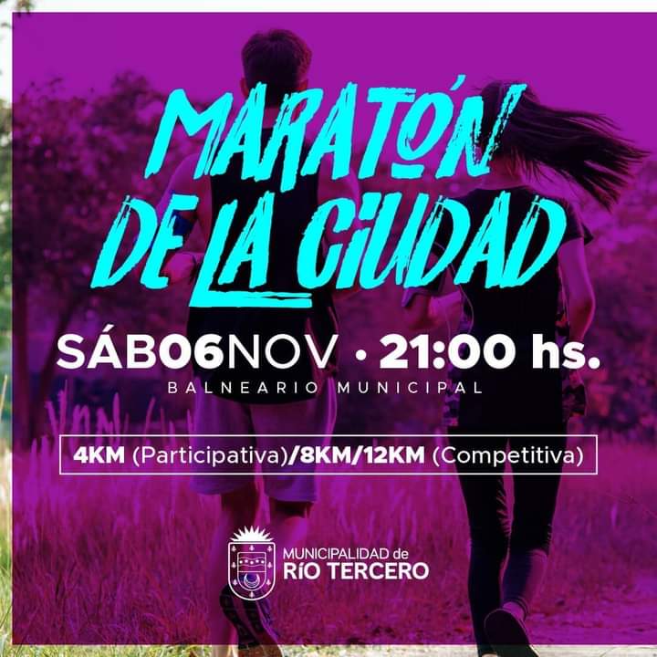 S&Aacute;BADO 6 DE NOVIEMBRE SE REALIZAR&Aacute; LA MARAT&Oacute;N DE LA CIUDAD EN EL BALNEARIO 