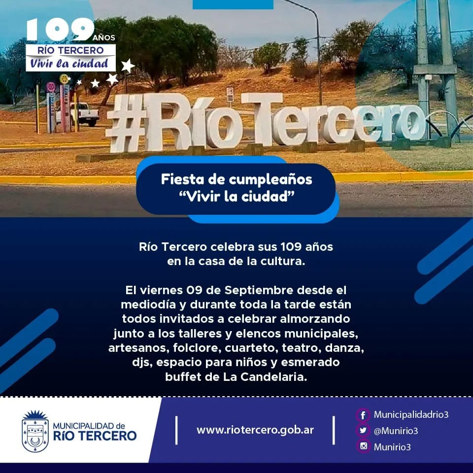 FESTEJAMOS EL CUMPLEA&Ntilde;OS DE LA CIUDAD