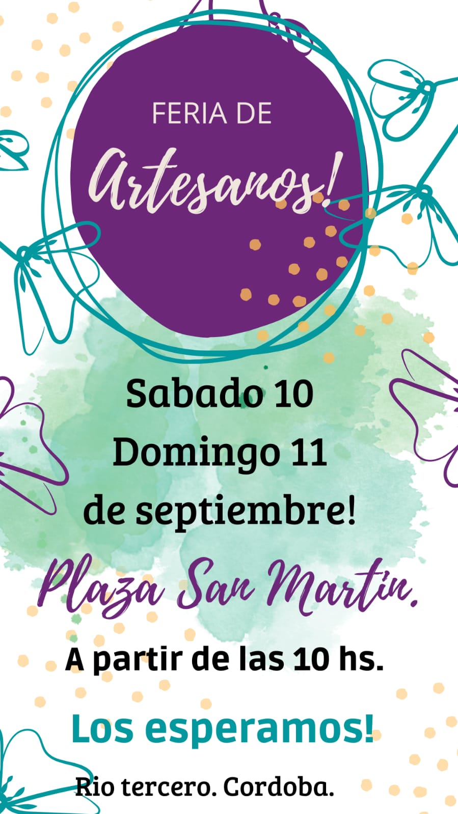 EL S&Aacute;BADO Y DOMINGO LOS ARTESANOS ESTAR&Aacute;N DE FERIA EN LA PLAZA SAN MART&Iacute;N