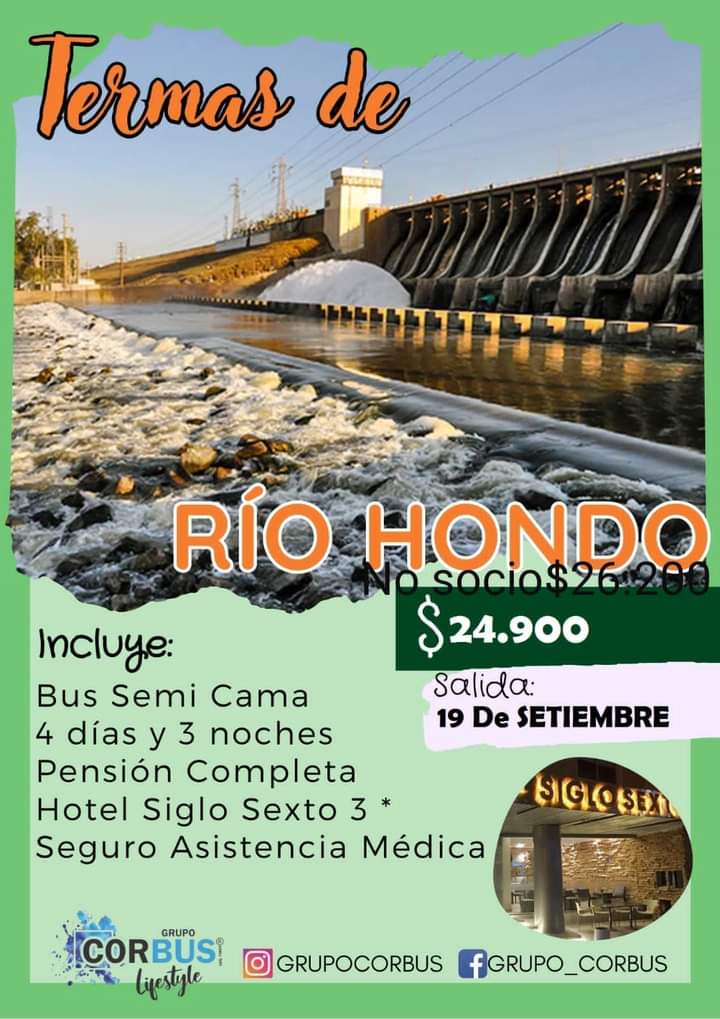 ESPACIO DEL CIRCULO DE JUBILADOS Y PENSIONADOS R&Iacute;O TERCERO JUEVES 15 DE SEPTIEMBRE