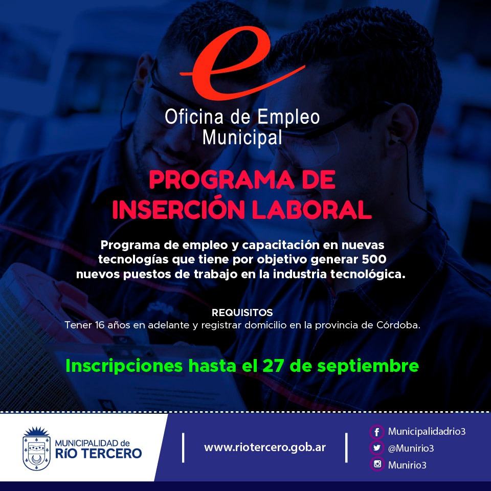 EN LA OFICINA DE EMPLEO INSCRIBEN PARA TRES PROGRAMAS LABORALES