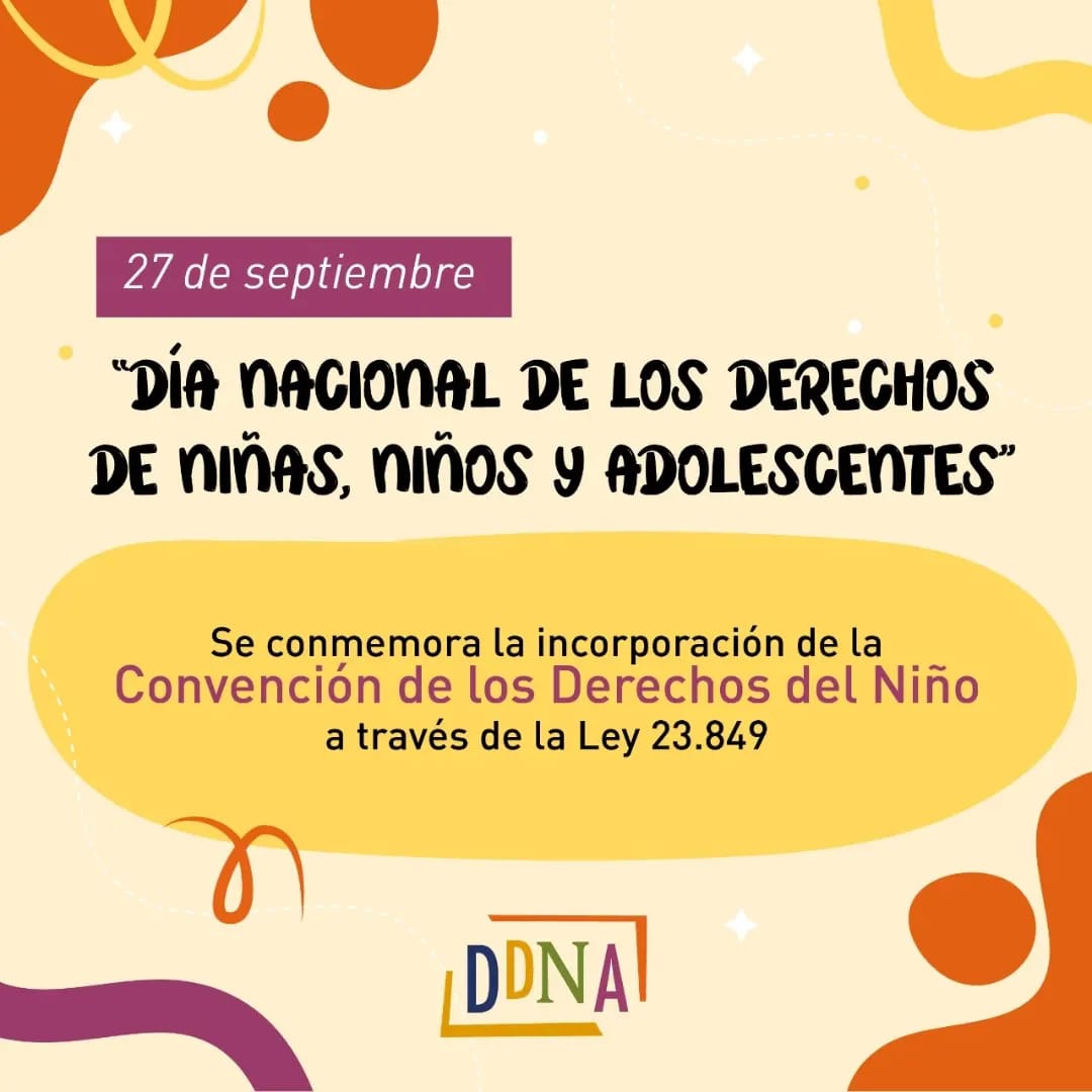 27 DE SEPTIEMBRE D&Iacute;A NACIONAL DE LOS DERECHOS DE NI&Ntilde;AS, NI&Ntilde;OS Y ADOLESCENTES 
