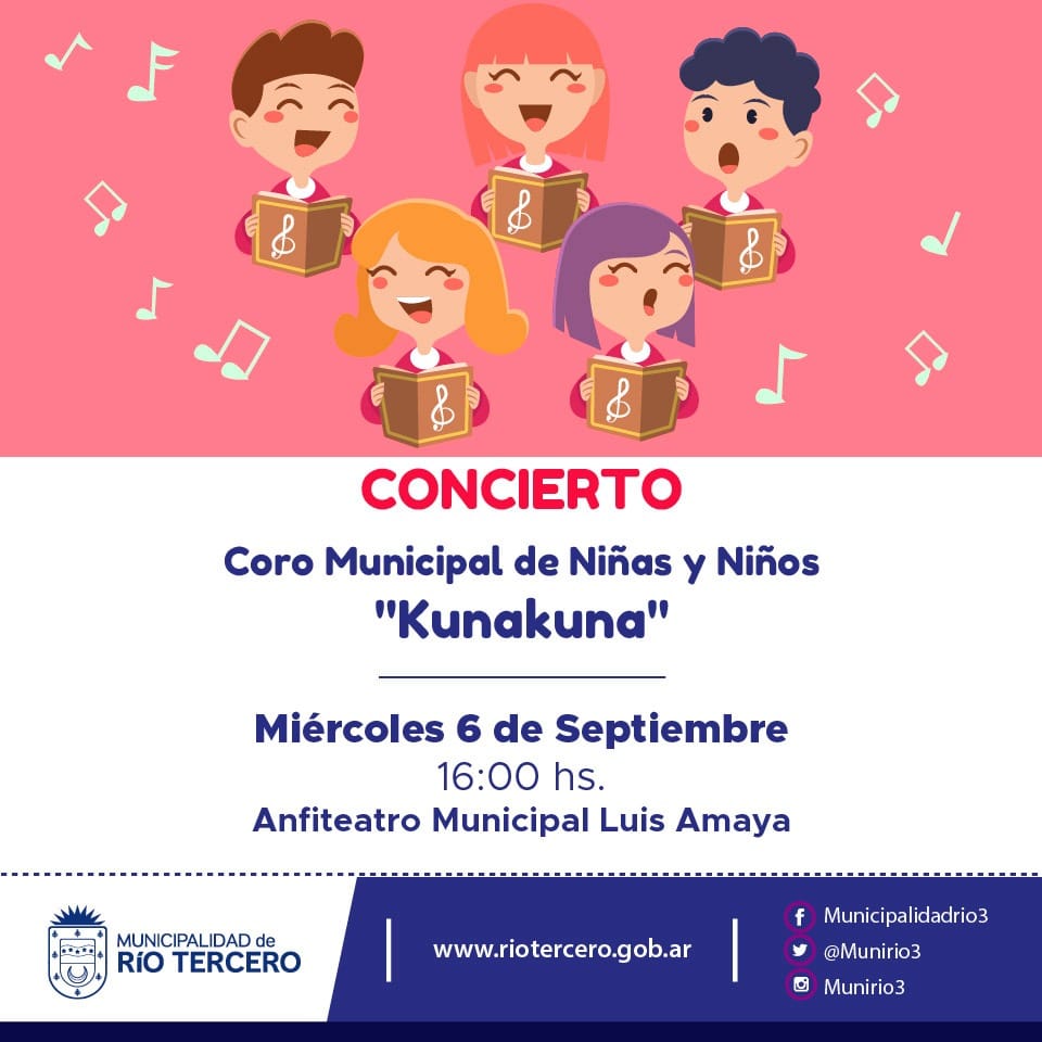 EL MUNICIPIO INVITA A PRESENCIAR EL CONCIERTO DEL CORO MUNICIPAL INFANTIL