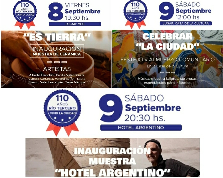 EL MUNICIPIO INVITA A DISFRUTAR DE LAS ACTIVIDADES POR EL ANIVERSARIO 110 DE LA CIUDAD