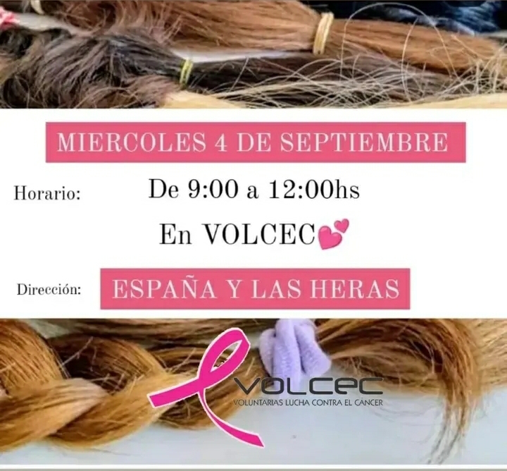 Volcec realiza la primer campaña anual de donación de cabello para pelucas oncológicas 