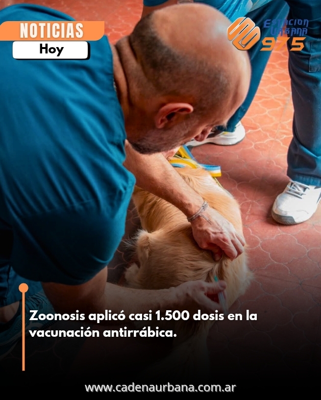 Zoonosis aplicó casi 1.500 dosis en la vacunación antirrábica  