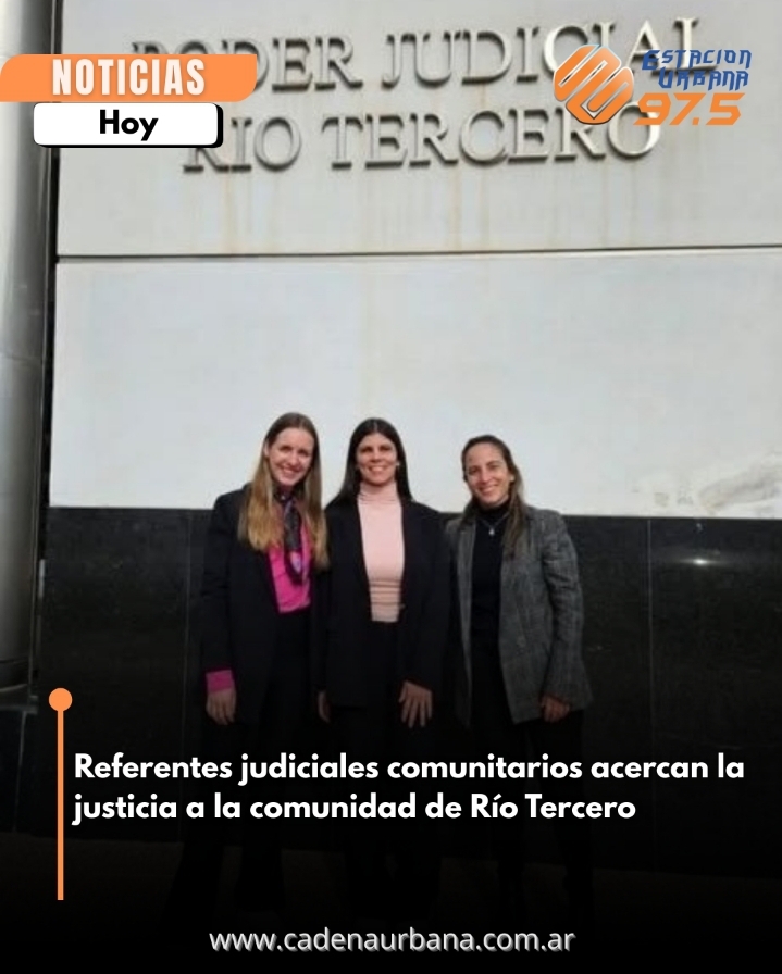 Referentes judiciales comunitarios acercan la justicia a la comunidad de Río Tercero y Tancacha 