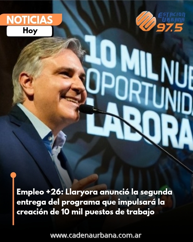Empleo +26: Llaryora anunció la segunda entrega del programa que impulsará la creación de 10 mil puestos de trabajo