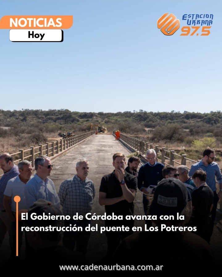 El Gobierno de Córdoba avanza con la reconstrucción del puente en Los Potreros