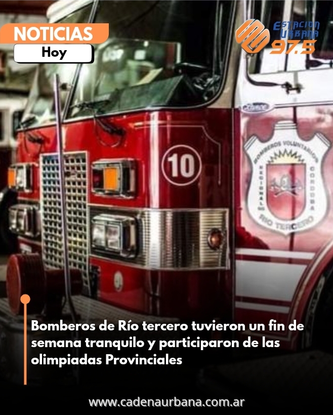 Bomberos de Río tercero tuvieron un fin de semana tranquilo y participaron de las olimpiadas Provinciales